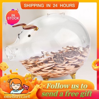 Ống heo tiết kiệm trong suốt thiết kế đơn giản