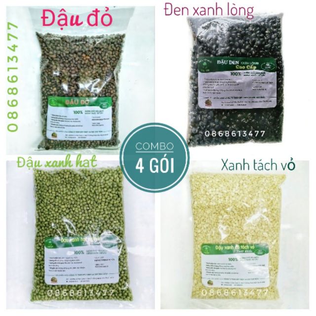Combo 4 gói đậu 500g