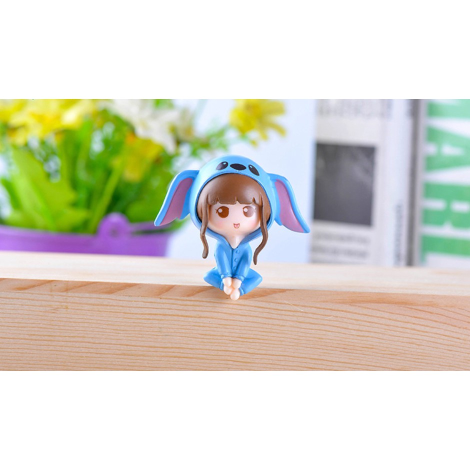 Mô hình Tiểu cảnh ❤️ Terrarium❤️ tiểu cảnh cô gái chibi đáng yêu