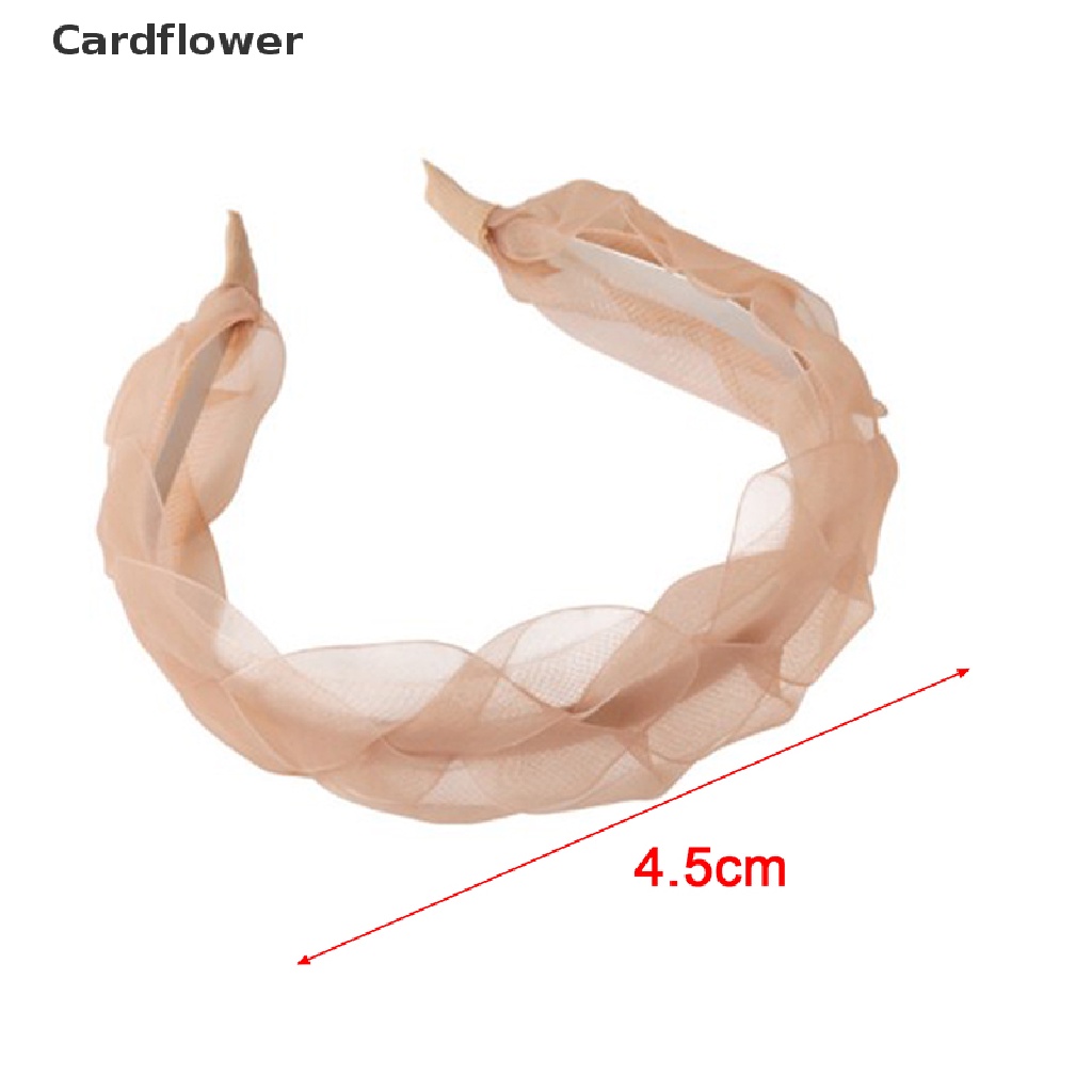 Băng Đô Bản Rộng Bằng Vải Organza Mềm Mại Thanh Lịch Thời Trang Cho Nữ