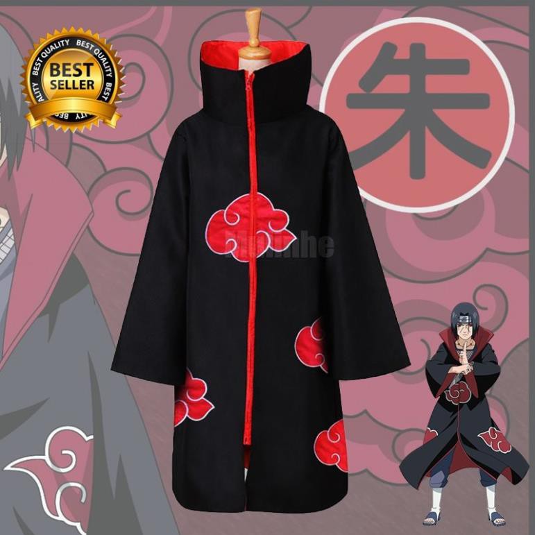 BÁN CHẠY - ÁO Choàng Hoá Trang Naruto Akatsuki Uchiha Itachi - áo cực chất uy tín