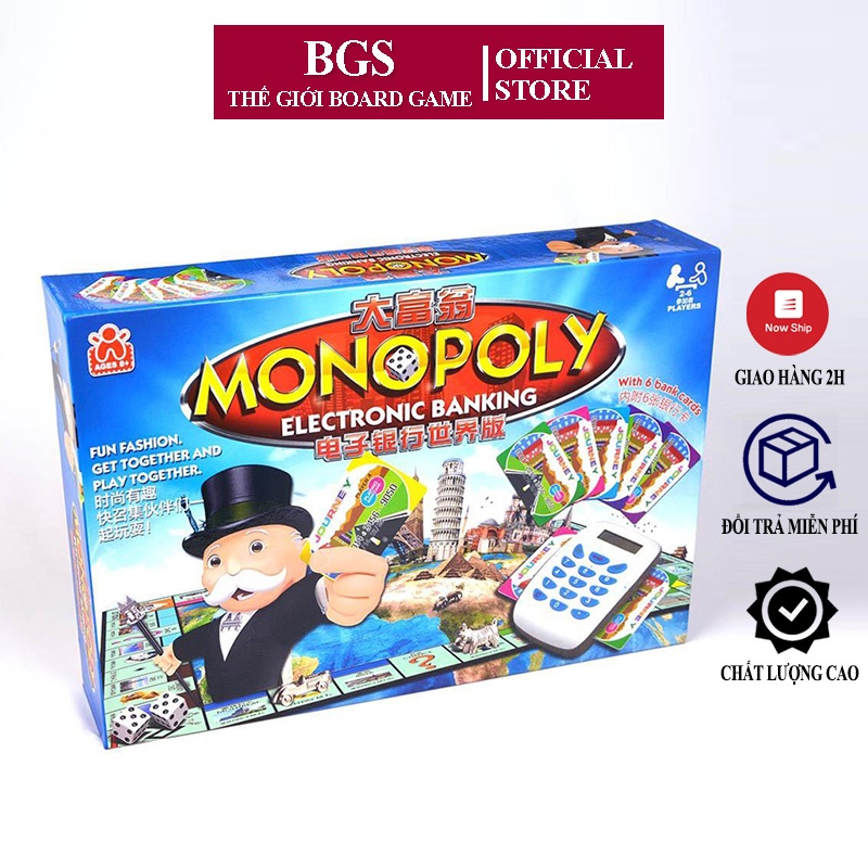 Cờ tỷ phú Monopoly Electronic banking