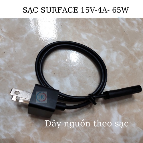 Sạc Surface Pro 4 M3 15v-4a 65W Microsoft Surface Pro 3 4 5 6 7 Hub ProPlus Studio Laptogo Book 1625 1724 1796 1800 MS19