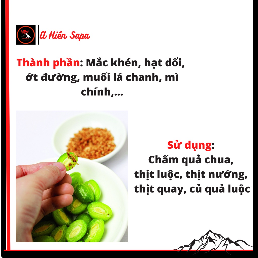 Chẳm chéo khô Sapa Tây Bắc gói 50g thơm ngon quà tặng, nhà làm thủ công, chấm hoa quả, thịt nướng, thịt luộc