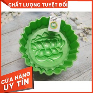 Khuôn xôi tròn hoa văn hình hoa sen 14cm