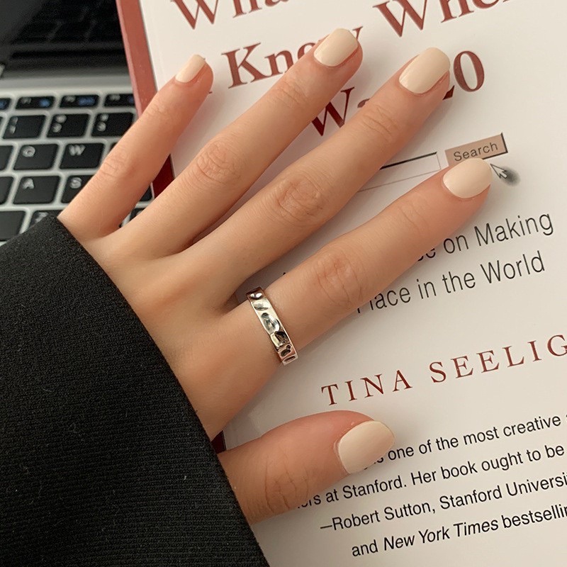 Nhẫn tráng bạc 925 hot trend phong cách Hàn Quốc