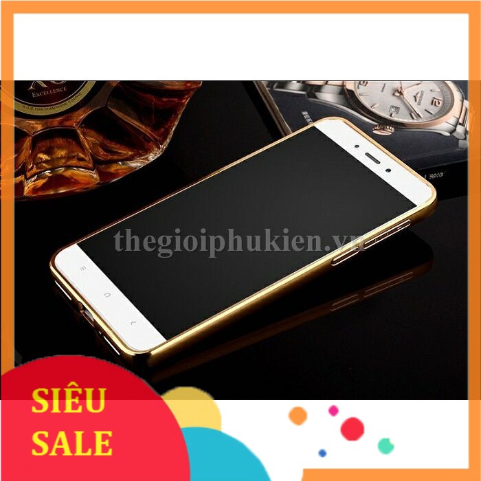 Ốp lưng Xiaomi Redmi 4 Prime tráng gương viền kim loại