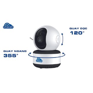 Camera ip wifi thông minh vitacam c1080 xoay 360 độ 2.0mpx