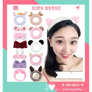 Băng đô cài tóc nữ, băng đô rửa mặt, skincare tai mèo dễ thương thời trang