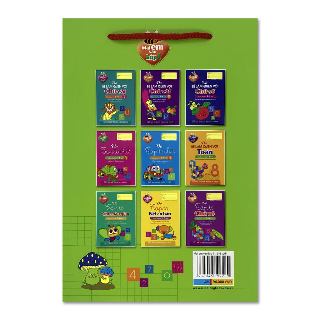 Sách - Mai em vào lớp 1 (Túi 9 cuốn, 5-6 tuổi) | BigBuy360 - bigbuy360.vn