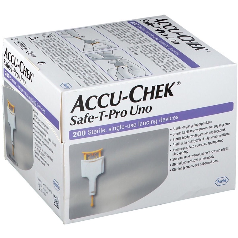 Thiết bị lấy máu xét nghiệm Accu-Chek Safe-T-Pro Uno giúp lấy máu gần như không đau (CHÍNH HÃNG)