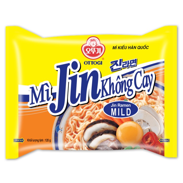 Mì jin không cay hàn quốc ottogi 120 g