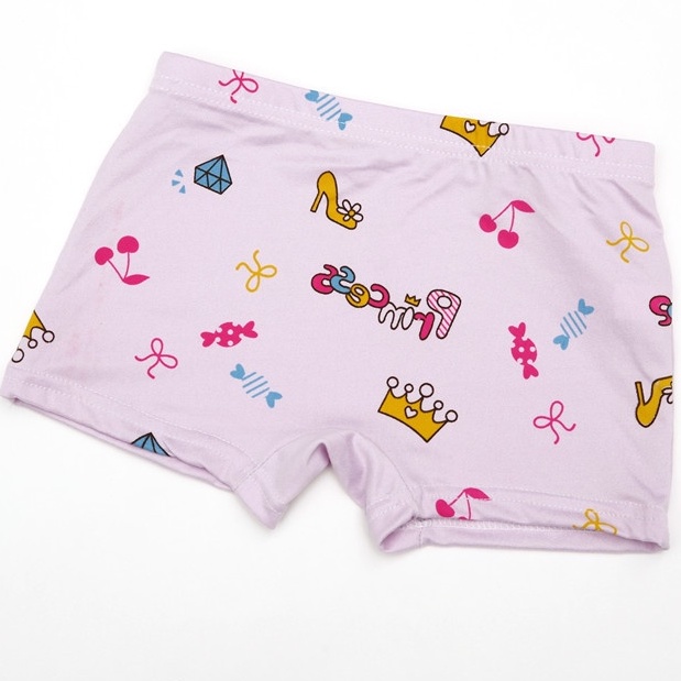 【 3 Cái Mua Sắm Mini】【 3-12 Năm】 Cá Tuyết☑️ Quần Lót Ngắn Chất Liệu Lụa Cho Bé Gái Z040# Quần Short In Họa Tiết Hoạt Hình Đáng Yêu Cho Bé