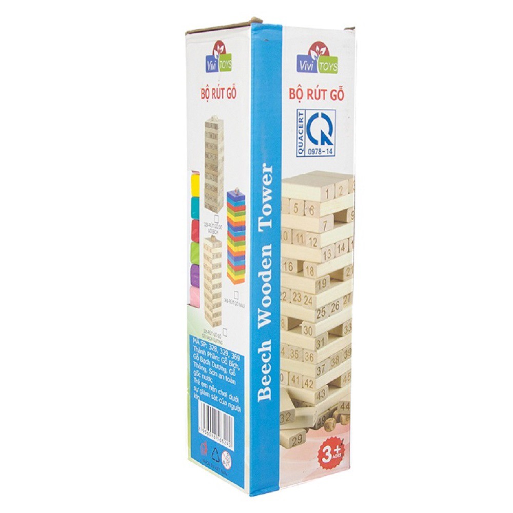 Bộ Đồ Chơi Rút Gỗ 54 Thanh