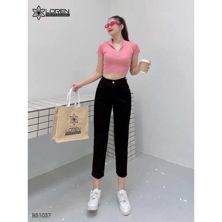 Quần jean baggy LOREN tua B51037