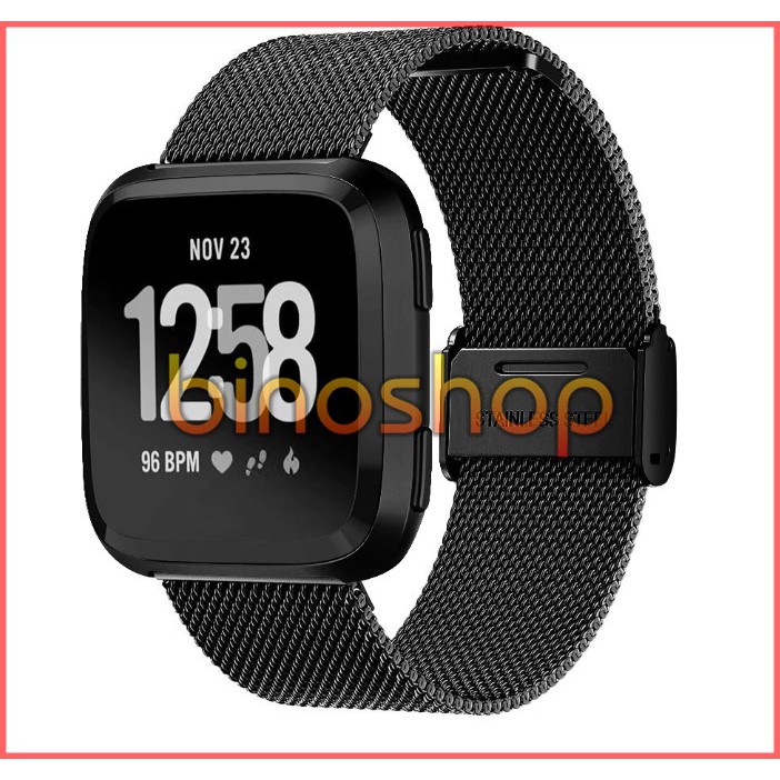 [Fitbit Versa] Dây đeo mắt lưới khóa bấm Fitbit Versa - Dây mesh Fitbit Versa