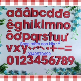 (KHO SỈ)kít chữ cái mầm non, khuôn cắt chữ cái alu 3,7 cm - 5,5cm - 7cm để làm đồ dùng mầm non  🌻kho Sỉ mầm non Như Ý 🌻