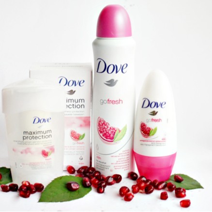 Xịt Khử Mùi Nữ Hạt Lựu Dove Go Fresh 150ml