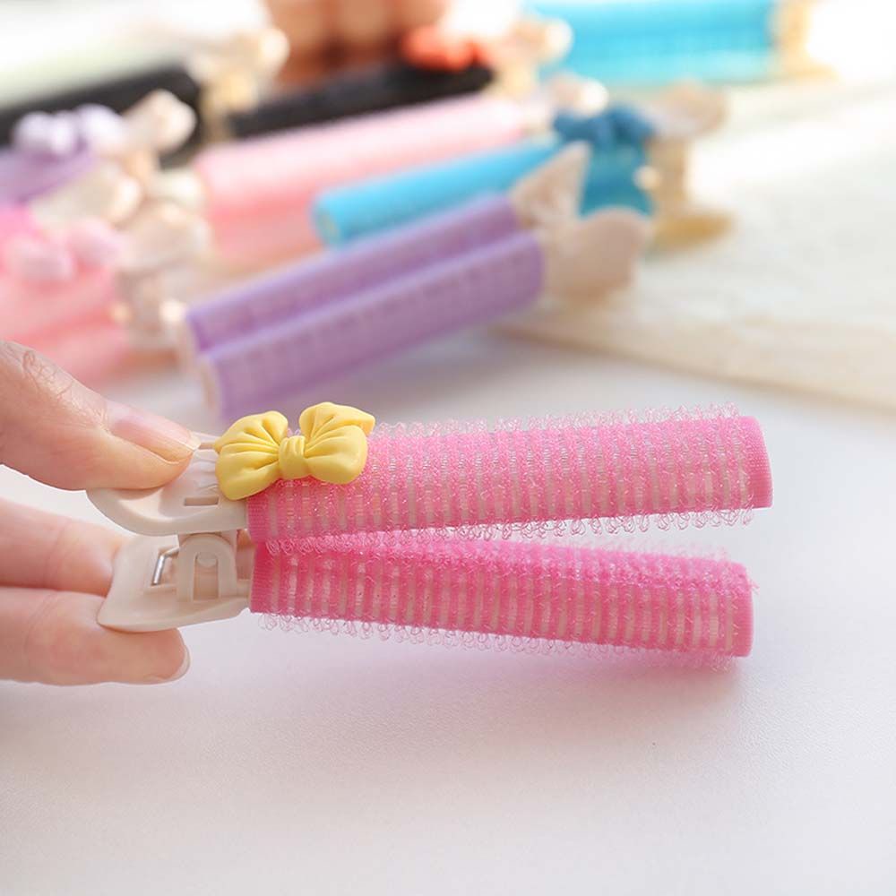 Kẹp chân tóc nhiều màu sắc giúp làm tóc xoăn không cần nhiệt tự nhiên/ tạo kiểu tóc phồng bồng bềnh