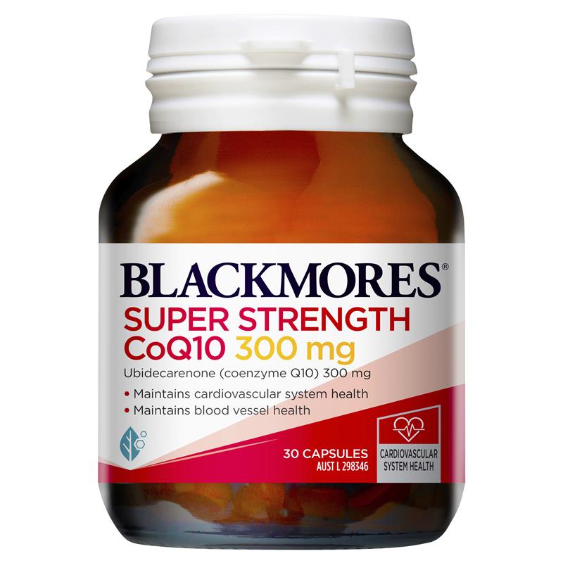 [Hàng chuẩn Úc] Viên uống hỗ trợ tim mạch, bổ tim Blackmores super strength coq10 300mg 30 viên của Úc