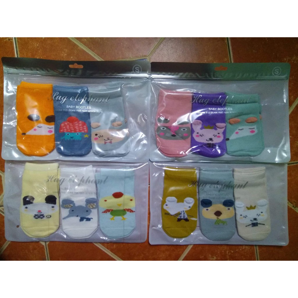 Set 2 Đôi Tất Trẻ Em Pony Kids Cao Cổ Chống Trơn Trượt( 0-4 Tuổi)- Nhiều mẫu