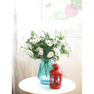 Hoa lụa 🌸  | Chùm hoa CÚC HOẠ MI trắng tinh khôi rất đẹp