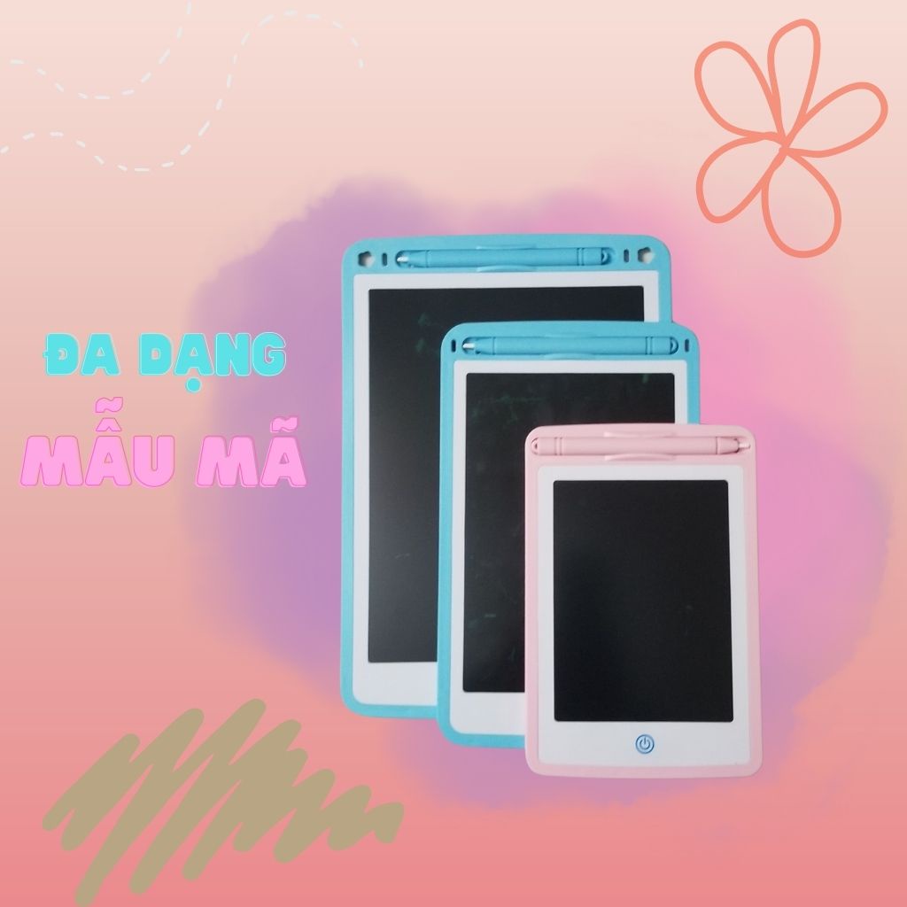 Bảng vẽ điện tử, bảng viết xóa tự động LCD, chạy pin, hàng loại 1 nút home ipad, giáo cụ học tập cho bé.