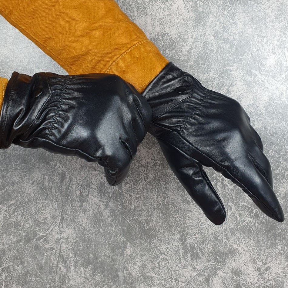 Găng tay nam da cừu thật GL105VB  - 100% da thật, BH 3 năm