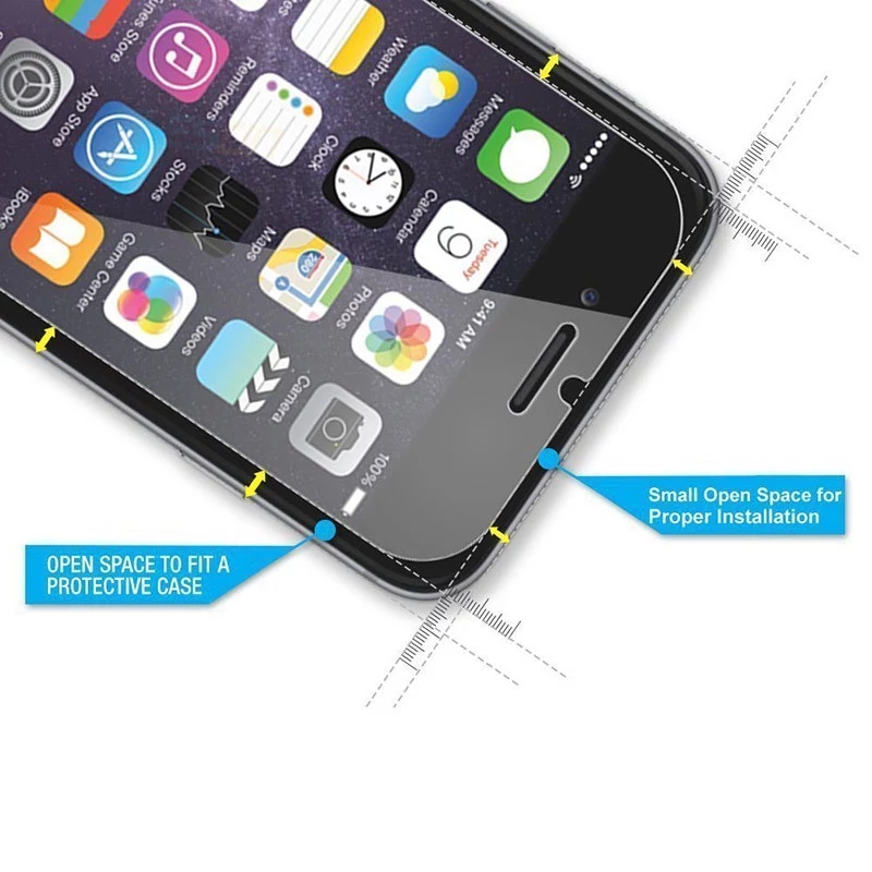 Kính cường lực trong suốt bảo vệ cho compatible for iPhone 14 13 12 11 Pro Mini 7 8 6 6s Plus X Xs Max Xr SE 2020 SE2