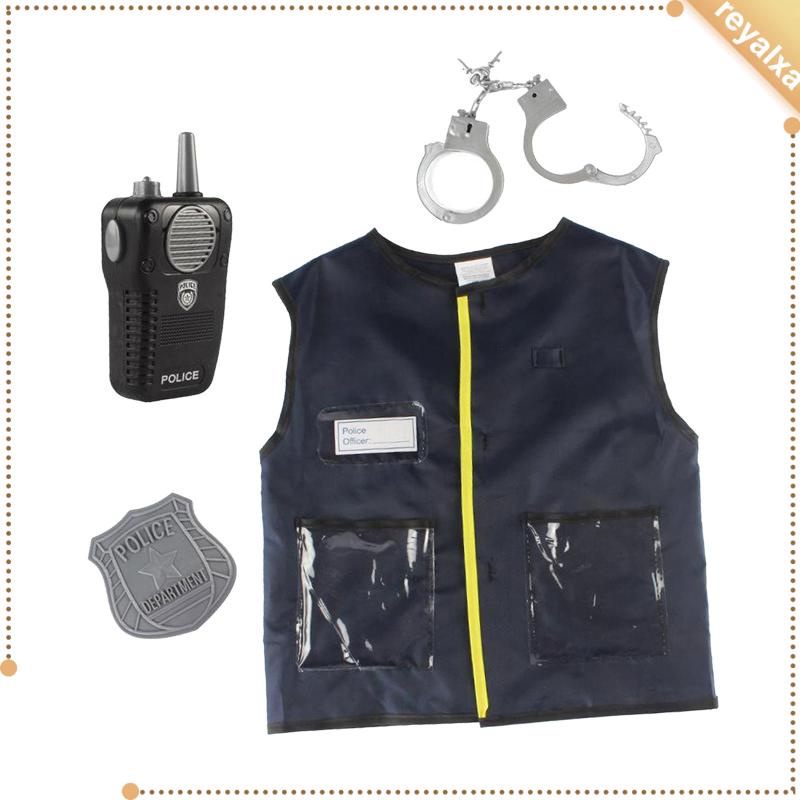 Set 4 Áo Vest Hóa Trang Cảnh Sát Cho Bé