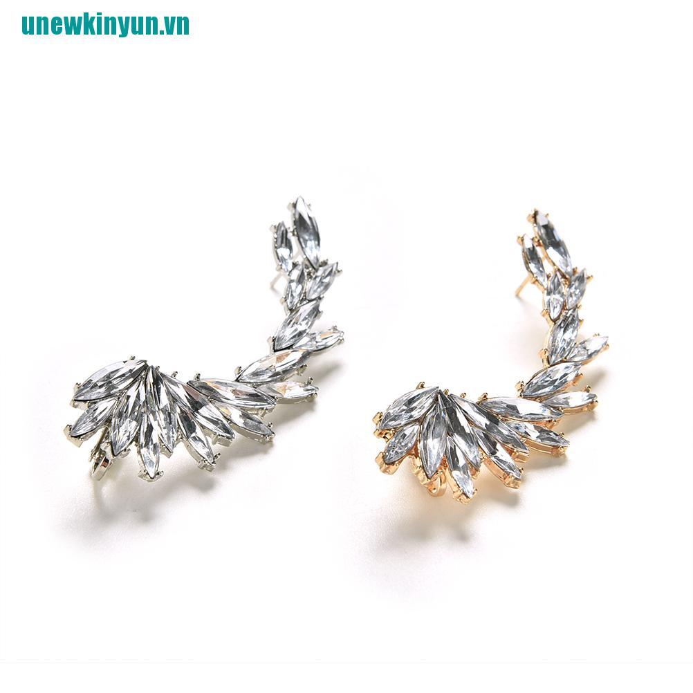 Y●1 Khuyên Kẹp Vành Tai Đính Đá Thời Trang Cho Nữ