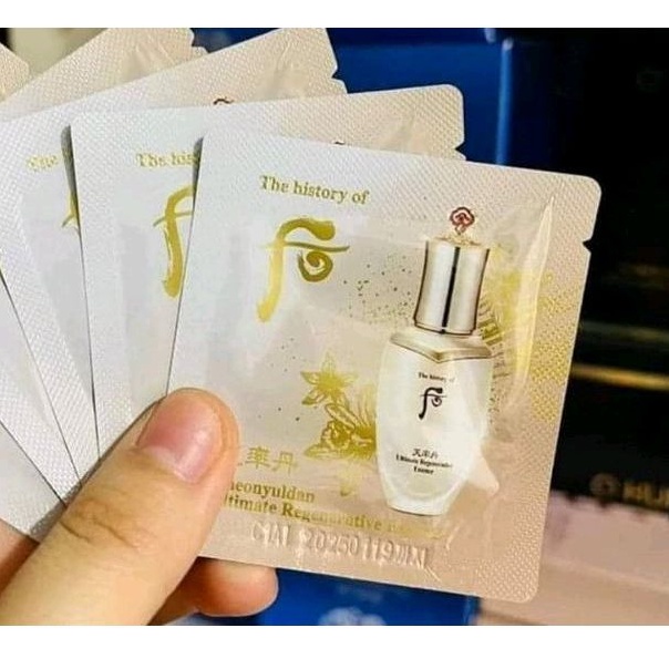 Set 10 gói tinh chất dưỡng da chống lão hóa Whoo Ultimate tái sinh