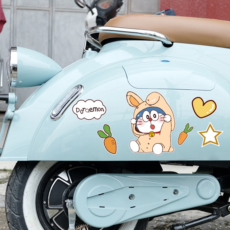 Miếng Dán Trang Trí Xe Hơi Hình Doraemon Chống Thấm Nước