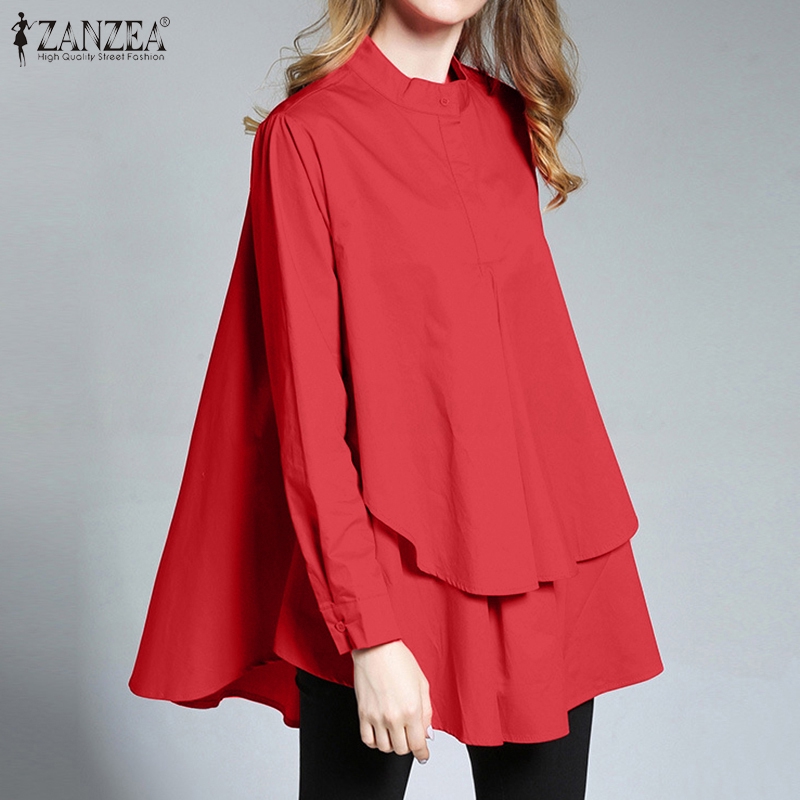 ZANZEA Áo kiểu dài tay thời trang cho nữ