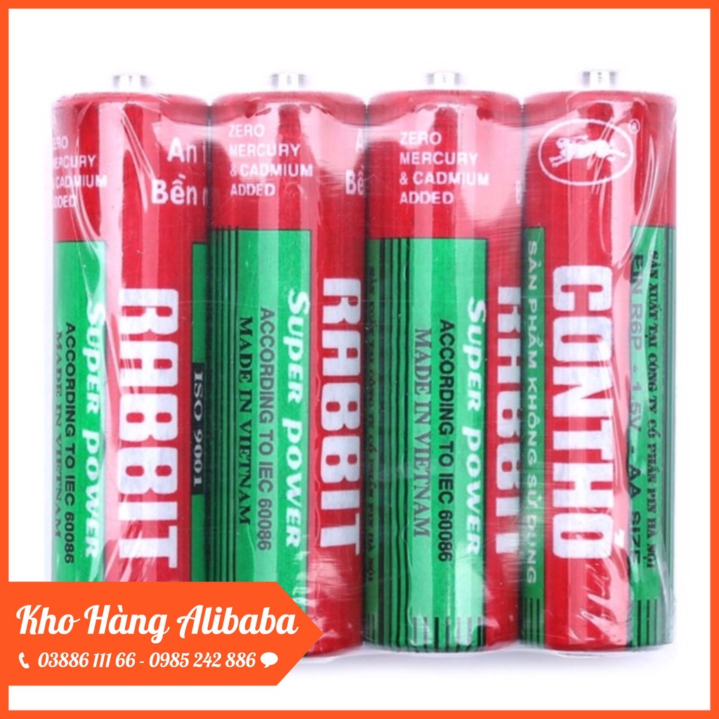 VỈ 4 Viên Pin Con Thỏ AA (Vỉ 4 Viên) #292