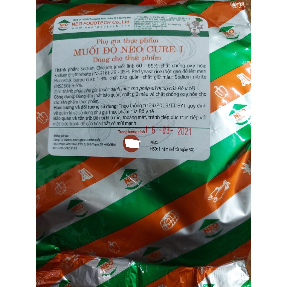 MUỐI ĐỎ NEO CURE TÚI 1KG