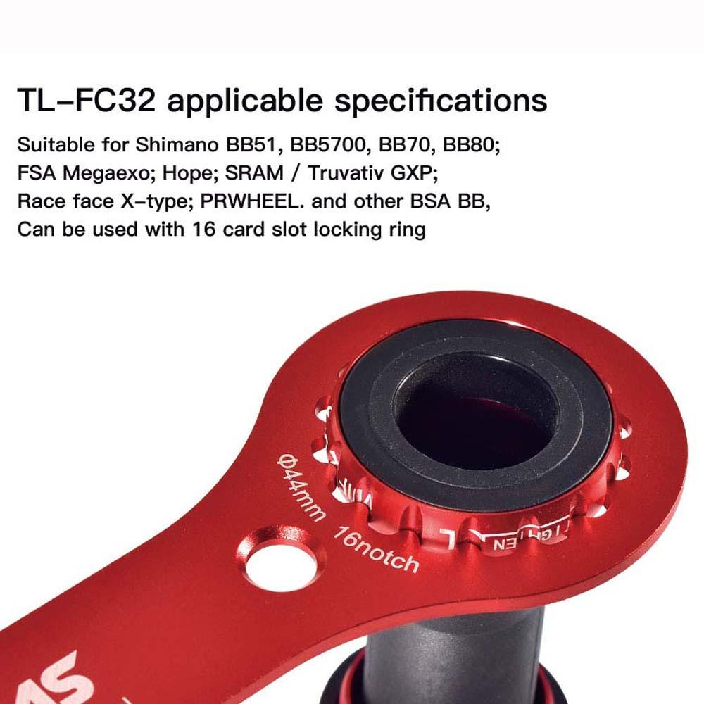 Dụng Cụ Sửa Chữa Tháo Lắp Trục Khuỷu Xe Đạp Màu Đỏ DARNELL