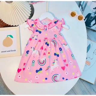 Váy bé gái size đại 20-25kg cotton xuất dư đẹp mát