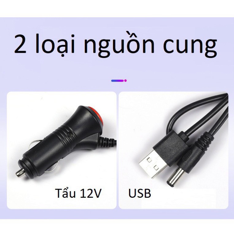 [Free Ship] ĐÈN GẦM 4 dải 9 LED độ gầm ghế đổi màu nguồn USB và tẩu 12v nháy 8 màu siêu độc đáo