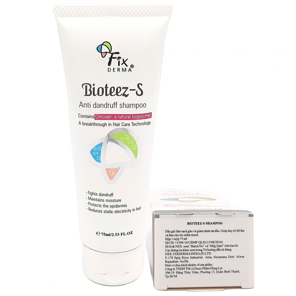 Dầu Gội Ngăn Ngừa Gàu Fixderma Bioteez-s Shampoo (75ml)