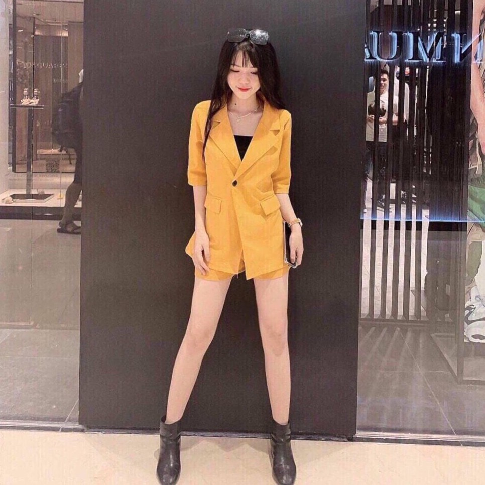 SÉT BỘ VEST ĐÙI KÈM ÁO TRONG COTTON THANH LỊCH | BigBuy360 - bigbuy360.vn