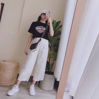 Quần jeans nữ baggy basic vintage