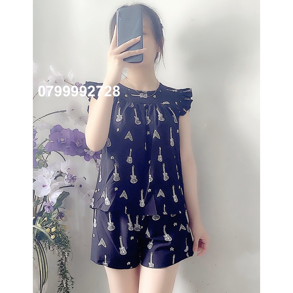 Đồ bộ đùi cánh tiên vải lụa hàn mềm mát đủ màu