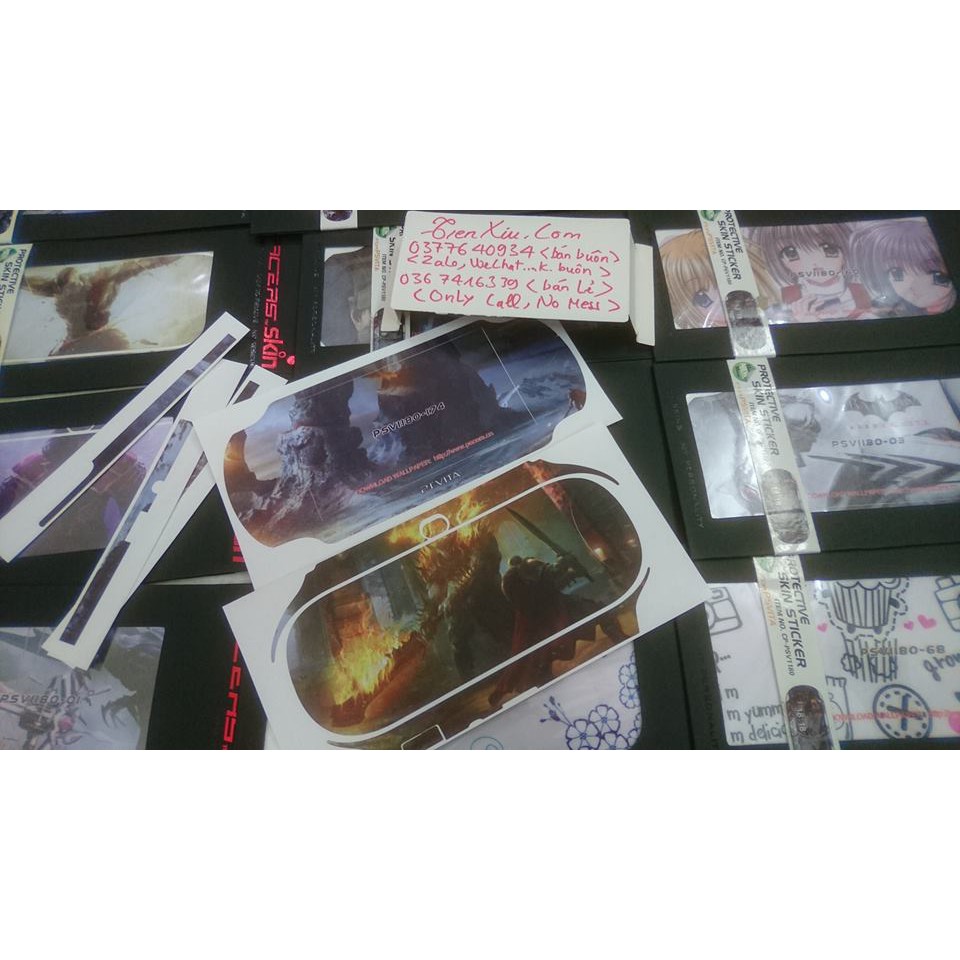 Skin lụa psvita 1000 tổng hợp 1 dán Psvita PSVITA1000