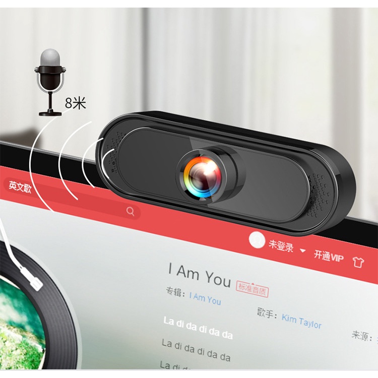 Webcam máy tính HD+ 720P / FULL HD 1080P siêu nét có mic thoại, phục vụ học online, livestream, cuộc họp online