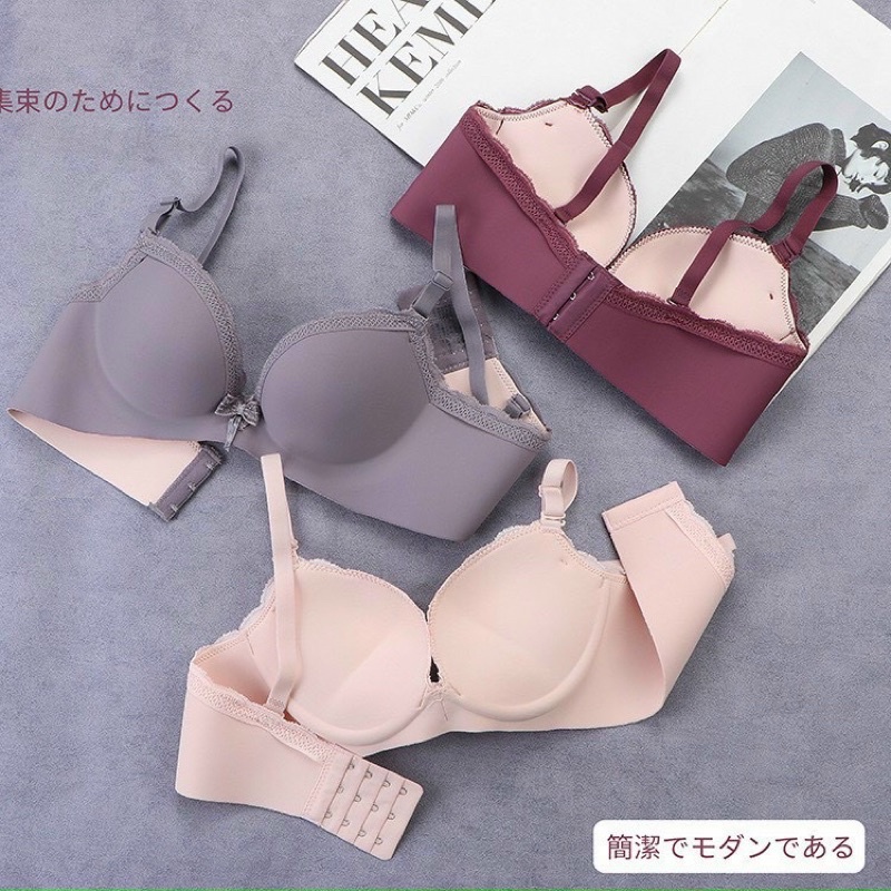 Áo lót su đúc không gọng, đệm kép 3cm, ôm nâng tạo khe tốt 6442