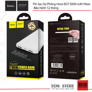 Pin sạc dự phòng hoco b37 5000 mah new -bảo hành 12 tháng