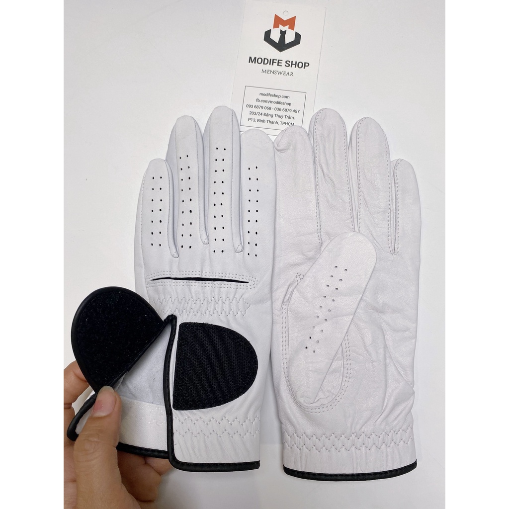 Găng Tay Golf Trái Volvik Chất Da cừu mềm Màu Trắng - Modife Shop