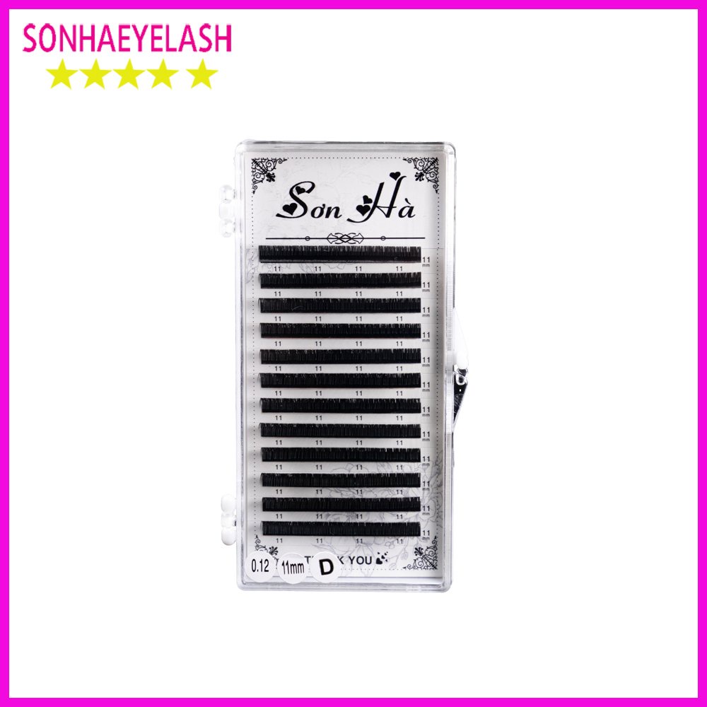 Mi khay độ cong D,chất silk Hàn, mềm dễ bắt keo, Sơn Hà Eyelash