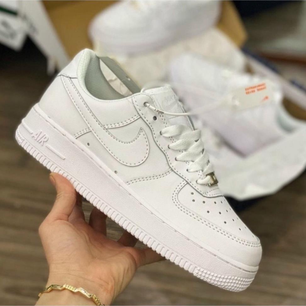 Giày Thể Thao Nam Nữ  AF1 Full Trắng, Giày_Nike Trắng Bản Cao Cấp Full Box+ Bill